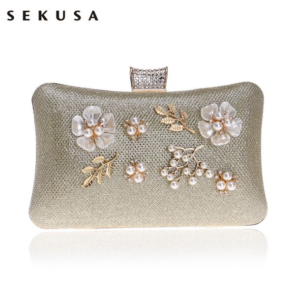 sekusa fashion new women clutch bags pearl diamonds evening bags chain shoulder sequined black silver gold wedding purse
sekusa fashion new women clutch bags pearl diamonds evening bags chain shoulder sequined black silver gold wedding purse