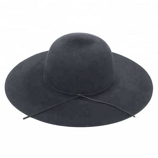 plush wool felt women hat winter black floppy hat
plush wool felt women hat winter black floppy hat