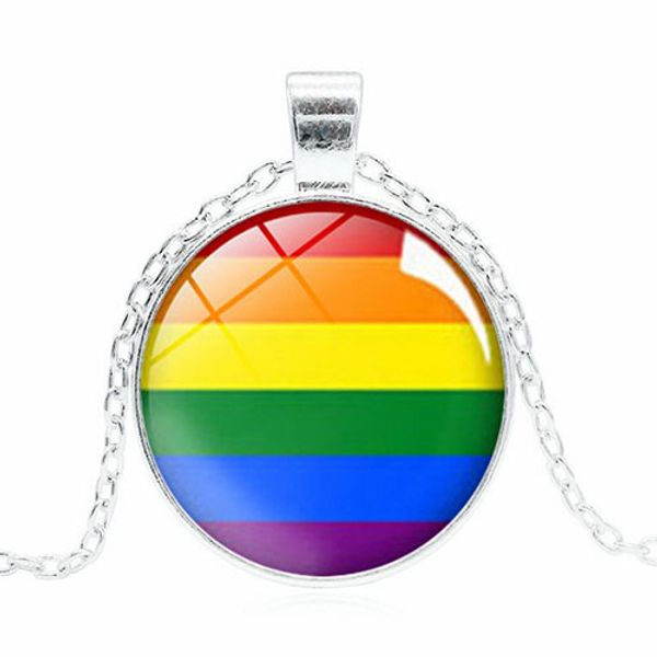 necklace bi pride glass dome pendant necklace gay pride rainbow flag p glass cabochon jewelry for women men lover, Silver
necklace bi pride glass dome pendant necklace gay pride rainbow flag p glass cabochon jewelry for women men lover, Silver
