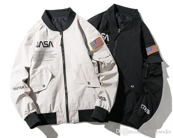 mens designer jackets luxury nasa flag bomber jacket autumn thin winter thick baseball coats men black gray streetwear flight coat m-3xl, Black;brown
mens designer jackets luxury nasa flag bomber jacket autumn thin winter thick baseball coats men black gray streetwear flight coat m-3xl, Black;brown
