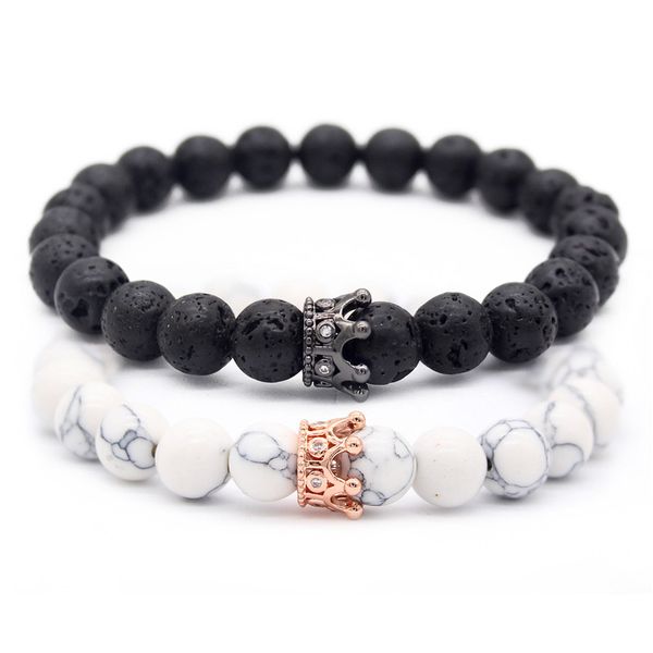 valentine's day gift his and hers jewelry 8mm stone beads bracelets & bangles king queen couple bracelet for lovers mbr180309, Black
valentine's day gift his and hers jewelry 8mm stone beads bracelets & bangles king queen couple bracelet for lovers mbr180309, Black
