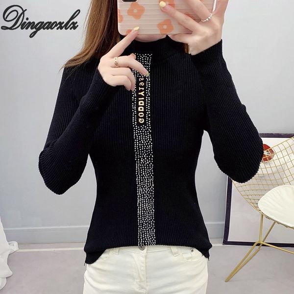 dingaozlz new fashion rhinestone sweater fashion long sleeve causal knitted shirt autumn winter women turtleneck pullovers, White;black
dingaozlz new fashion rhinestone sweater fashion long sleeve causal knitted shirt autumn winter women turtleneck pullovers, White;black