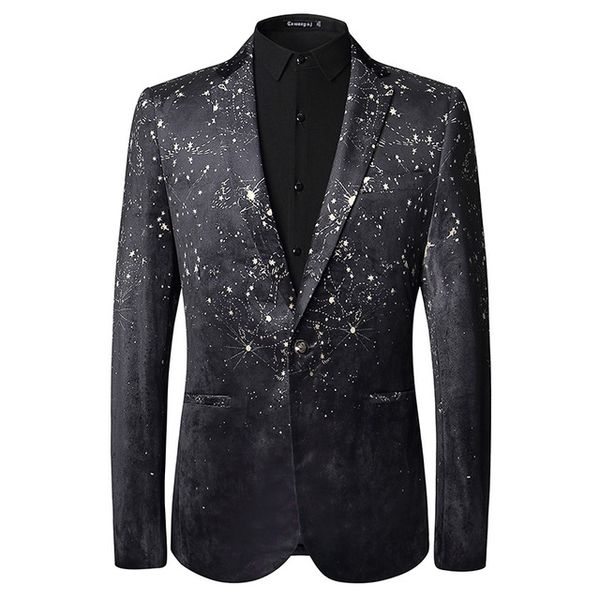mens plus size 3xl blazer design black velvet print casual male slim fit blazer stage wedding suit jacket, White;black
mens plus size 3xl blazer design black velvet print casual male slim fit blazer stage wedding suit jacket, White;black