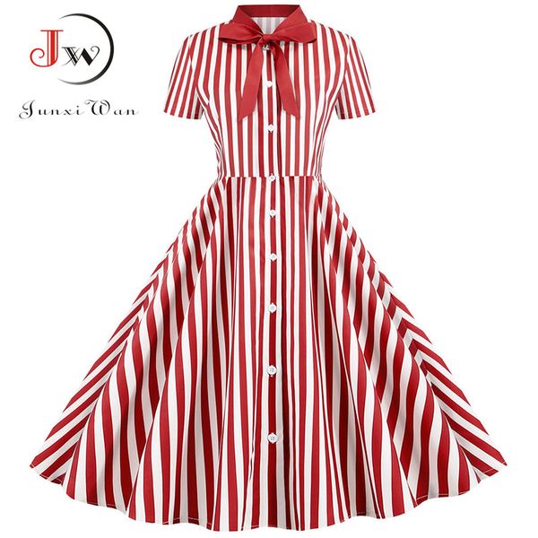 casual dresses summer dress 2021 women elegant vintage short sleeve striped print bow swing party office pin up midi plus size, Black;gray
casual dresses summer dress 2021 women elegant vintage short sleeve striped print bow swing party office pin up midi plus size, Black;gray