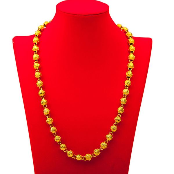 hip hop mens necklace solid chain 18k yellow gold filled classic beads necklace jewelry gift, Silver
hip hop mens necklace solid chain 18k yellow gold filled classic beads necklace jewelry gift, Silver