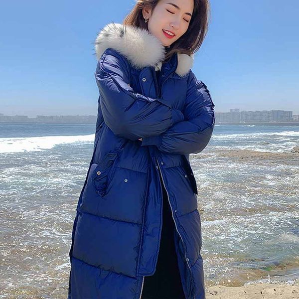 vogue fashion glossy waterproof parkas woman nice winter jacket women big fur collar casual long thicken female parka, Black
vogue fashion glossy waterproof parkas woman nice winter jacket women big fur collar casual long thicken female parka, Black