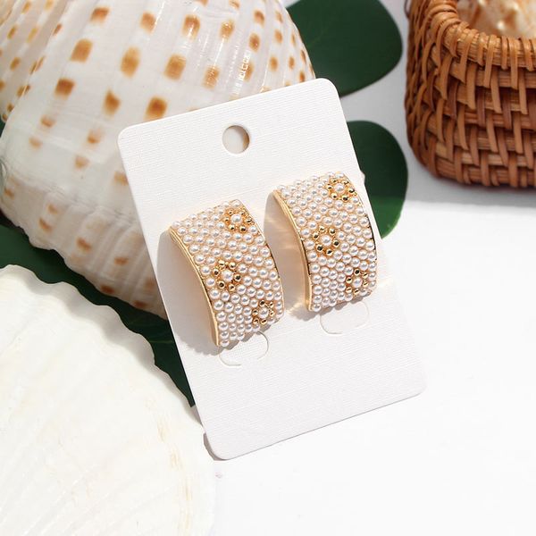 flatfoosie fashion pearl stud earrings for women geometric square handmade statement earrings 2019 female jewelry party gifts, Golden;silver
flatfoosie fashion pearl stud earrings for women geometric square handmade statement earrings 2019 female jewelry party gifts, Golden;silver