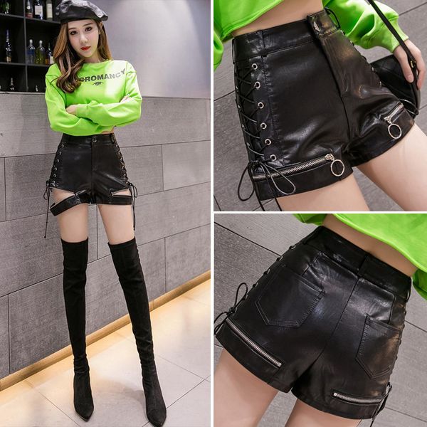 summer 2020 faux leather shorts women zipper split high waist casual wide-legged shorts autumn winter women biker, White;black
summer 2020 faux leather shorts women zipper split high waist casual wide-legged shorts autumn winter women biker, White;black