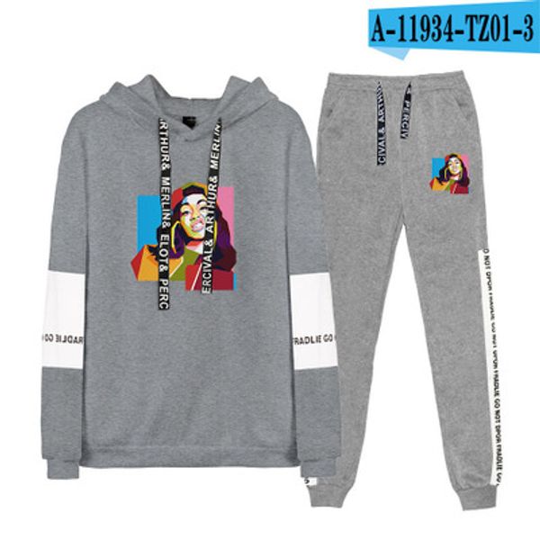 mens designer hooded tide brand casual suit spring and autumn handsome sweater coat + sports suit men 2020 new fashion ell, Gray
mens designer hooded tide brand casual suit spring and autumn handsome sweater coat + sports suit men 2020 new fashion ell, Gray