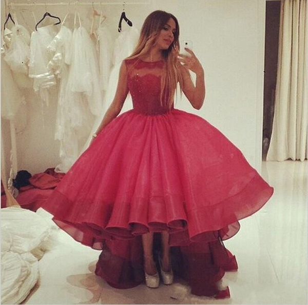 2020 high low ball gown princess short prom homecoming dresses lace jewel cap sleeve cupcake tulle pageant dress evening party elegant gowns, Black
2020 high low ball gown princess short prom homecoming dresses lace jewel cap sleeve cupcake tulle pageant dress evening party elegant gowns, Black