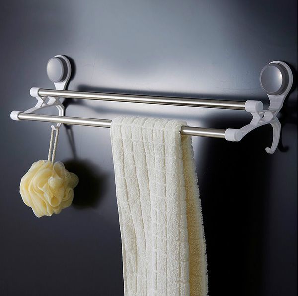 45cm suction cup double towel bars towel holder stainless steel rack with plastic bathroom storage holder accessories
45cm suction cup double towel bars towel holder stainless steel rack with plastic bathroom storage holder accessories