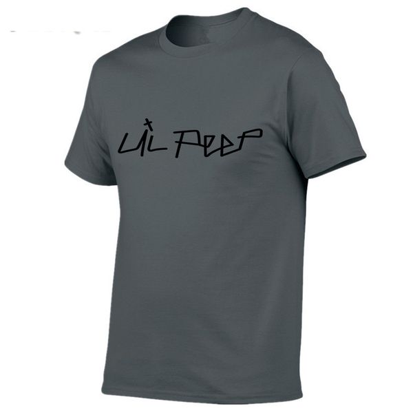 new 2019 summer european and american rapper lil peep loose large size summer loose large size short-sleeved couple models, White;black 
new 2019 summer european and american rapper lil peep loose large size summer loose large size short-sleeved couple models, White;black