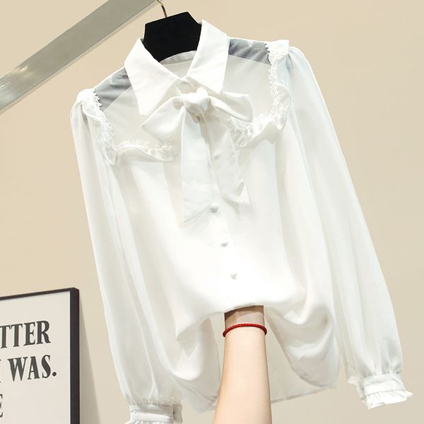 women's blouses & shirts bow shirtb women white long-sleeve chiffon shirt blouse office lady all-match basic / black blusas
women's blouses & shirts bow shirtb women white long-sleeve chiffon shirt blouse office lady all-match basic / black blusas