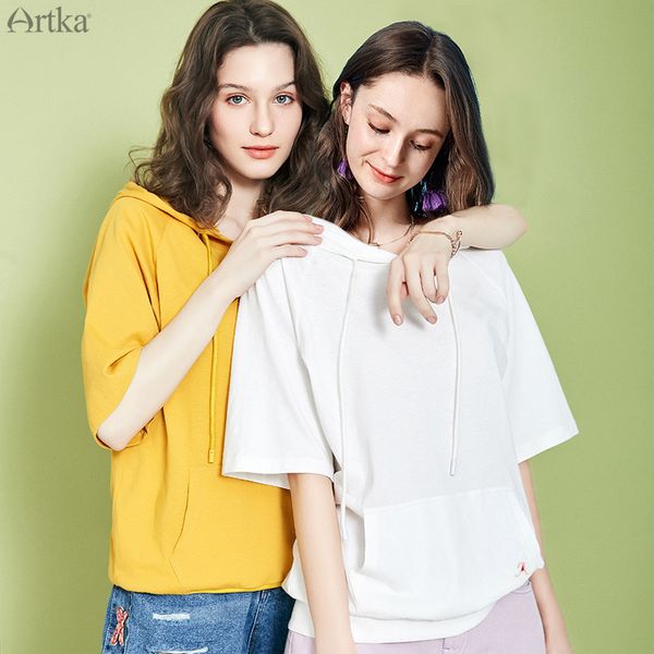 artka 2019 лето новых женщин толстовки сплошной цвет с коротким рукавом толстовка отдых вышитые полный рукав толстовка с капюшоном va10489q, Black
artka 2019 лето новых женщин толстовки сплошной цвет с коротким рукавом толстовка отдых вышитые полный рукав толстовка с капюшоном va10489q, Black