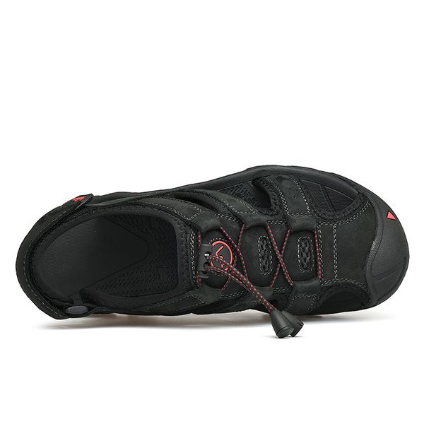 size 38-45 fashion men beach sandals genuine leather men sandals summer cow leather for beach male shoes mens gladiator sandal, Black
size 38-45 fashion men beach sandals genuine leather men sandals summer cow leather for beach male shoes mens gladiator sandal, Black