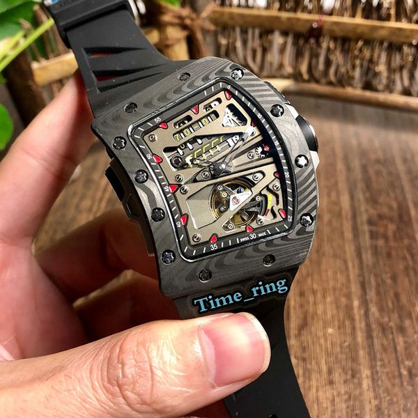 version rm 70-01 skeleton dial ntpt carbon fiber case japan miyota automatic movement rm 70-01 mens watch rubber strap designer watches, Slivery;brown
version rm 70-01 skeleton dial ntpt carbon fiber case japan miyota automatic movement rm 70-01 mens watch rubber strap designer watches, Slivery;brown