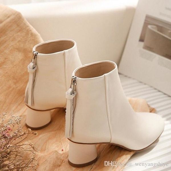 new silver zipper short ankle boots ivory white and black fashion versatile high heel short boots size 35-39, Red;white
new silver zipper short ankle boots ivory white and black fashion versatile high heel short boots size 35-39, Red;white