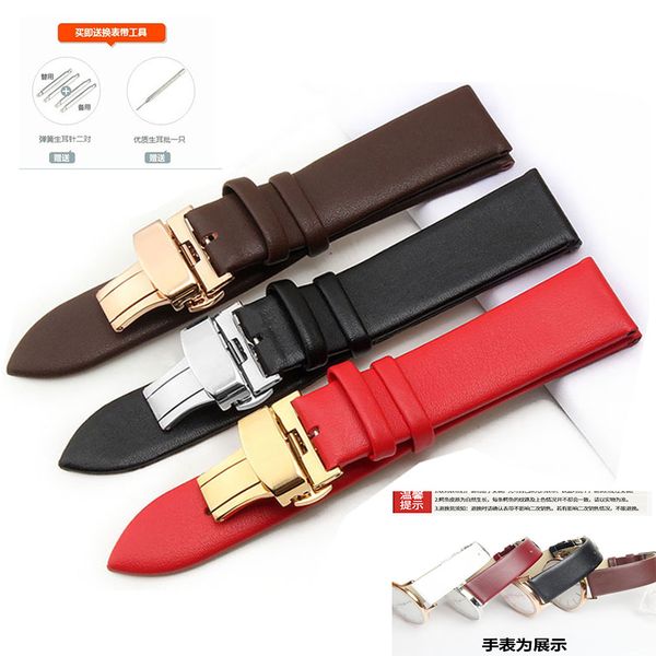 watch strap, dermal strap, stainless steel buckle, butterfly buckle dermal strap for men and women 12, 14, 16, 18, 20, 22, Black;brown
watch strap, dermal strap, stainless steel buckle, butterfly buckle dermal strap for men and women 12, 14, 16, 18, 20, 22, Black;brown
