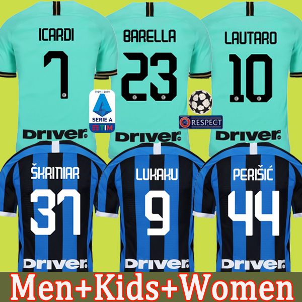 LUKAKU LAUTARO Inter soccer jersey 2019 2020 Milan ICARDI SKRINIAR GODIN BARELLA PERISIC women football shirt 19 20 maglia men + kids kit
LUKAKU LAUTARO Inter soccer jersey 2019 2020 Milan ICARDI SKRINIAR GODIN BARELLA PERISIC women football shirt 19 20 maglia men + kids kit