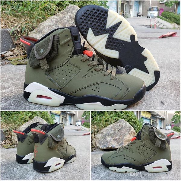 travis scotts x 6s mens basketball shoes 3m ts medium olive green designer sports sneakers tinker cactus jack baskets 6 des chaussures 7-13
travis scotts x 6s mens basketball shoes 3m ts medium olive green designer sports sneakers tinker cactus jack baskets 6 des chaussures 7-13
