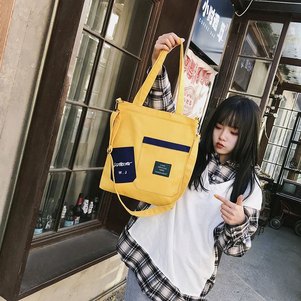 2019 new style korean-style one shoulder canvas bag ins super fire versatile hand shoulder bag students bu xi dai cloth
2019 new style korean-style one shoulder canvas bag ins super fire versatile hand shoulder bag students bu xi dai cloth