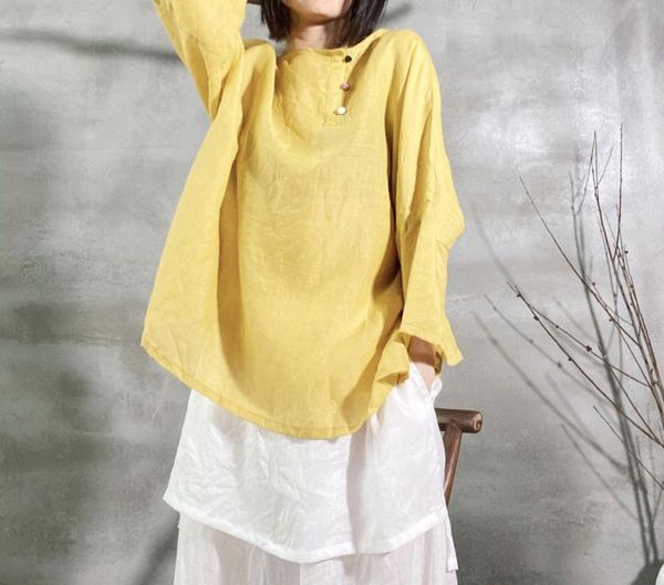 women solid color plus size ramie blouse ladies vintage loose ramie shirts female 2020 summer shirt blouses, White
women solid color plus size ramie blouse ladies vintage loose ramie shirts female 2020 summer shirt blouses, White