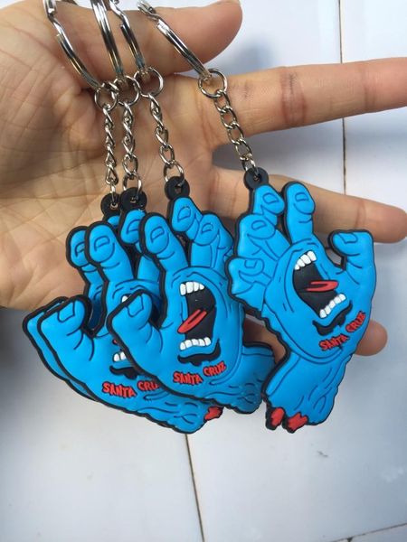 20pcs/lot pvc plastic keychains keychain for men wholesale, Silver