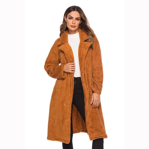 winter long coat women woolen fur coat thickness female jacket high street lady's slim abrigos mujer invierno 2018 new, Black
winter long coat women woolen fur coat thickness female jacket high street lady's slim abrigos mujer invierno 2018 new, Black