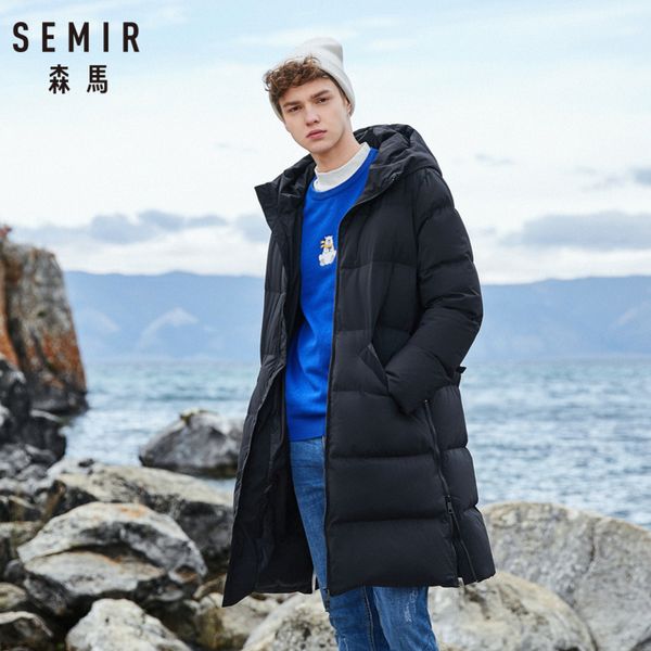 semir men quilted down hooded coat with slant pocket men's down filling puffer coat with lined hood zip at hem inner pocket, Black
semir men quilted down hooded coat with slant pocket men's down filling puffer coat with lined hood zip at hem inner pocket, Black