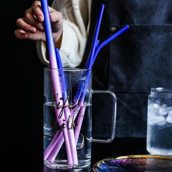 reusable metal drinking straws 304 stainless steel temperature-sensitive colorful straw with cleaning brush bar party accessory
reusable metal drinking straws 304 stainless steel temperature-sensitive colorful straw with cleaning brush bar party accessory