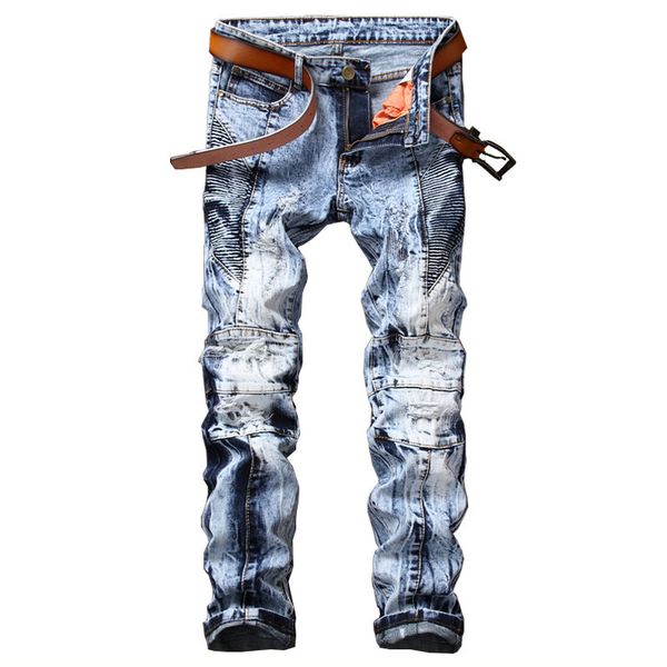 men hi street ripped jeans pants male fashion distressed denim joggers trousers snow blue slim fit straight size 29-38
men hi street ripped jeans pants male fashion distressed denim joggers trousers snow blue slim fit straight size 29-38