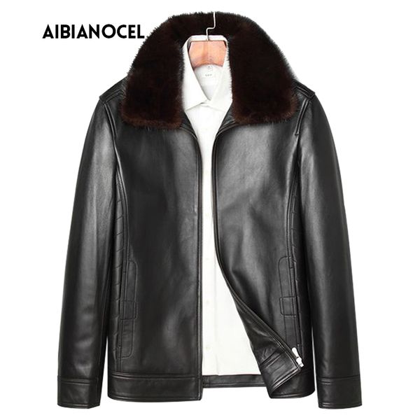 new leather coat jacket men winter sheepskin jacket warm duck down coat leather genuine men, Black
new leather coat jacket men winter sheepskin jacket warm duck down coat leather genuine men, Black