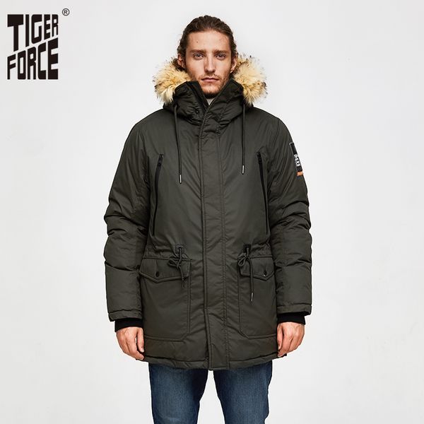 tiger force men parka hooded winter jacket for men artificial fur collar warm coat adjustable waist thicken coats snowjacket, Black
tiger force men parka hooded winter jacket for men artificial fur collar warm coat adjustable waist thicken coats snowjacket, Black