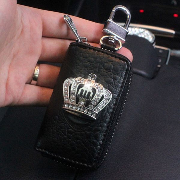 crystal crown car key case key organizer storage bag brief zipper auto holder covers drivers license bag
crystal crown car key case key organizer storage bag brief zipper auto holder covers drivers license bag