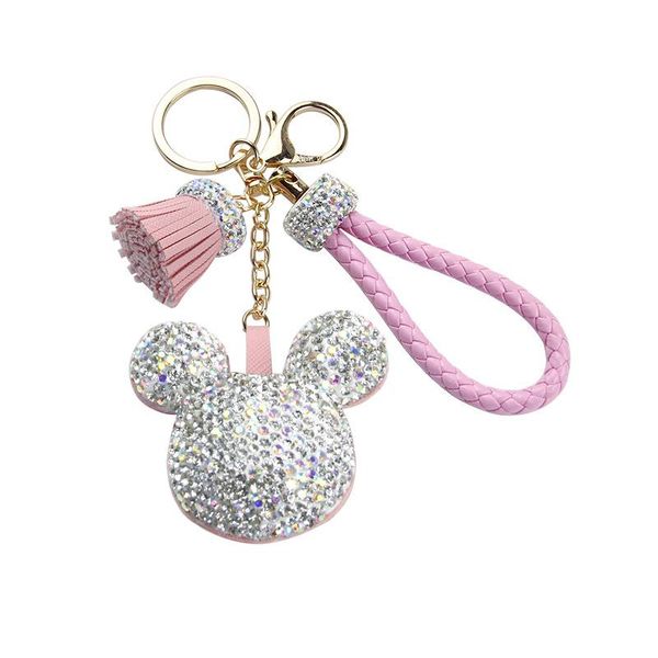 women rhinestone key chain korea cute bling mouse keychain pendant female car key ring tassel hanging bag charm pendant gift for girls, Slivery;golden
women rhinestone key chain korea cute bling mouse keychain pendant female car key ring tassel hanging bag charm pendant gift for girls, Slivery;golden