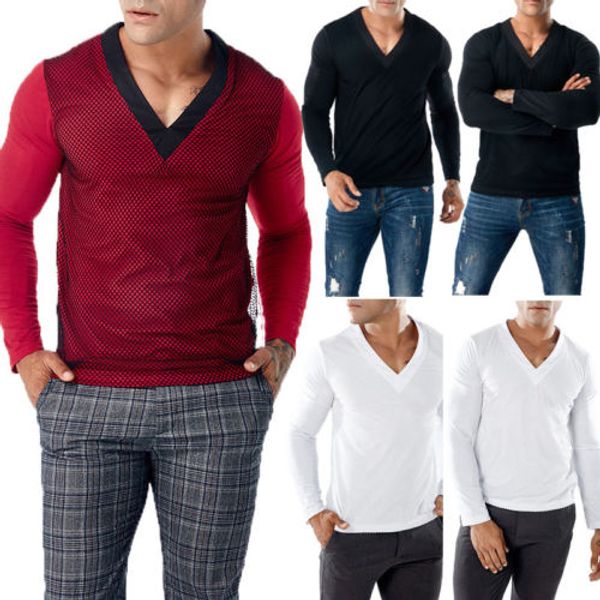 HIRIGIN Newest Men's Slim Fit V Neck Long Sleeve Muscle T-Shirts Man Autumn Winter Warm Casual Tee Tops
HIRIGIN Newest Men's Slim Fit V Neck Long Sleeve Muscle T-Shirts Man Autumn Winter Warm Casual Tee Tops