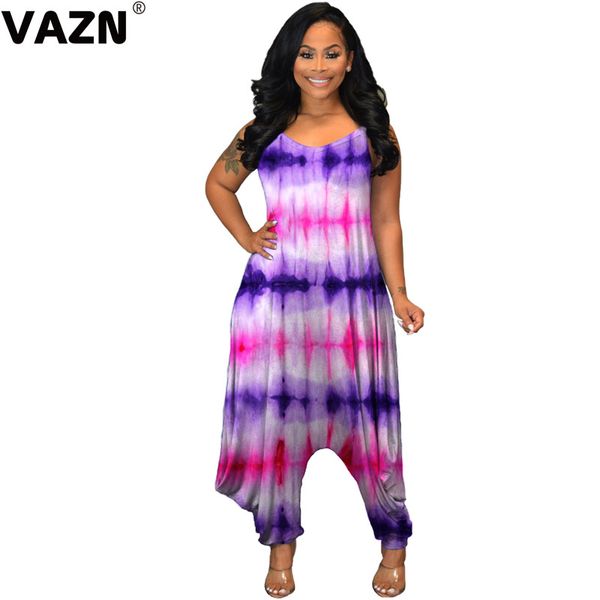 vazn 2020 new summer loose vintage tie dye print sleeveless sport fitness style o-neck womens jumpsuit fashion jumpsuits, Black;white
vazn 2020 new summer loose vintage tie dye print sleeveless sport fitness style o-neck womens jumpsuit fashion jumpsuits, Black;white