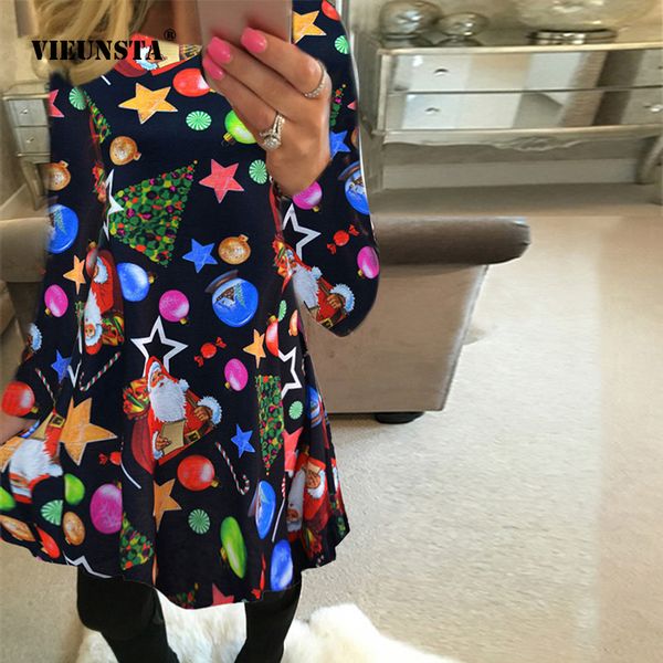 vieunsta autumn winter christmas dress 2018 new year festival family party dress women snowflake print vestidos plus 5xl, Black;gray
vieunsta autumn winter christmas dress 2018 new year festival family party dress women snowflake print vestidos plus 5xl, Black;gray