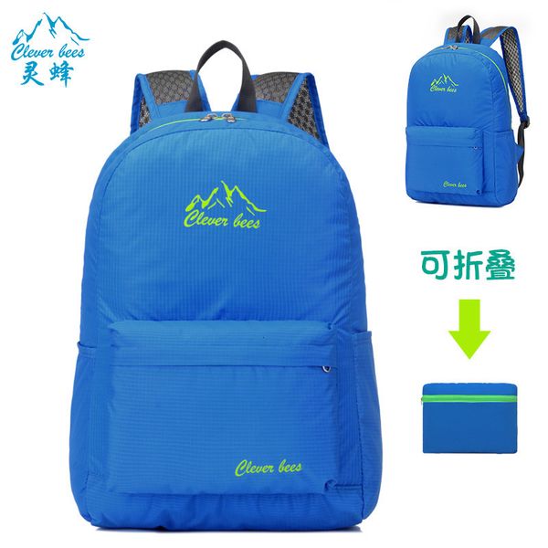 Outdoors Fold Backpack Both Shoulders Package Waterproof Travel Fold Accept Both Shoulders Backpack Exceed Light Skin Package Leisure Time