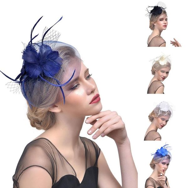 party hat headwear women flower mesh ribbons feathers headband vintage wedding party headdress bridal wedding accessories
party hat headwear women flower mesh ribbons feathers headband vintage wedding party headdress bridal wedding accessories