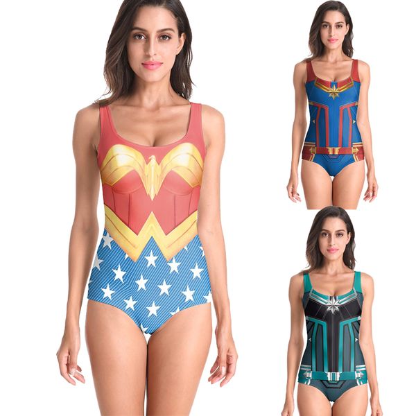 2019 new summer wonder woman swimwear bodysuit 3d prints one piece women swimsuit sport bathing suit plus, White;black
2019 new summer wonder woman swimwear bodysuit 3d prints one piece women swimsuit sport bathing suit plus, White;black