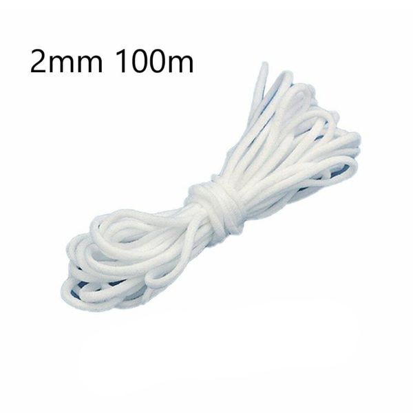 100m white elastic ear band cord stretch string diy crafting thread disposable durable and practical to use, Black;white
100m white elastic ear band cord stretch string diy crafting thread disposable durable and practical to use, Black;white