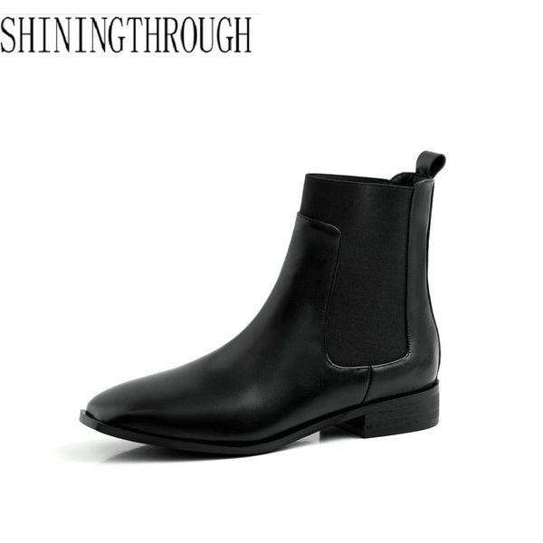 autumn winter fashion square toe low heels women ankle boots slip-on short boots genuine leather party shoes woman, Black
autumn winter fashion square toe low heels women ankle boots slip-on short boots genuine leather party shoes woman, Black
