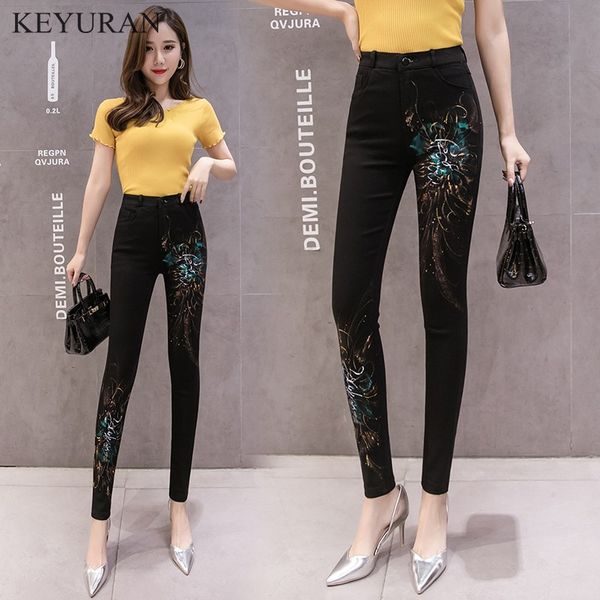 spring autumn bronzing painted elastic women pencil jeans high waist zipper slim fit skinny lady 2019 fashion full length pants, Blue
spring autumn bronzing painted elastic women pencil jeans high waist zipper slim fit skinny lady 2019 fashion full length pants, Blue
