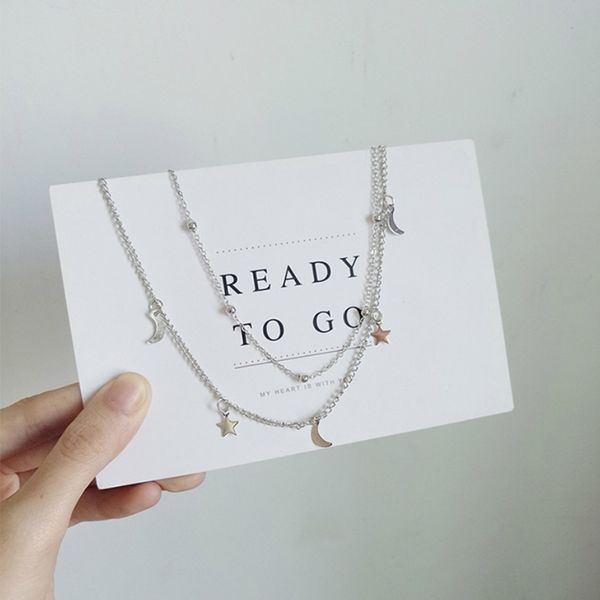 1 pcs star moon clavicle chain pendant necklaces a fashion gift for women alloy material gold-colored silver-colored
1 pcs star moon clavicle chain pendant necklaces a fashion gift for women alloy material gold-colored silver-colored