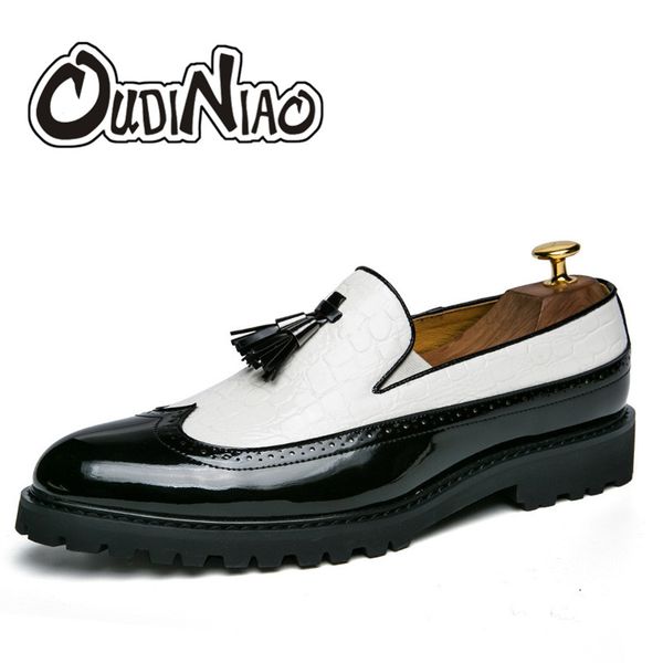 oudiniao men's shoes crocodile pattern design shoes spring casual tassel mens for men pointed toe loafers slip on, Black
oudiniao men's shoes crocodile pattern design shoes spring casual tassel mens for men pointed toe loafers slip on, Black
