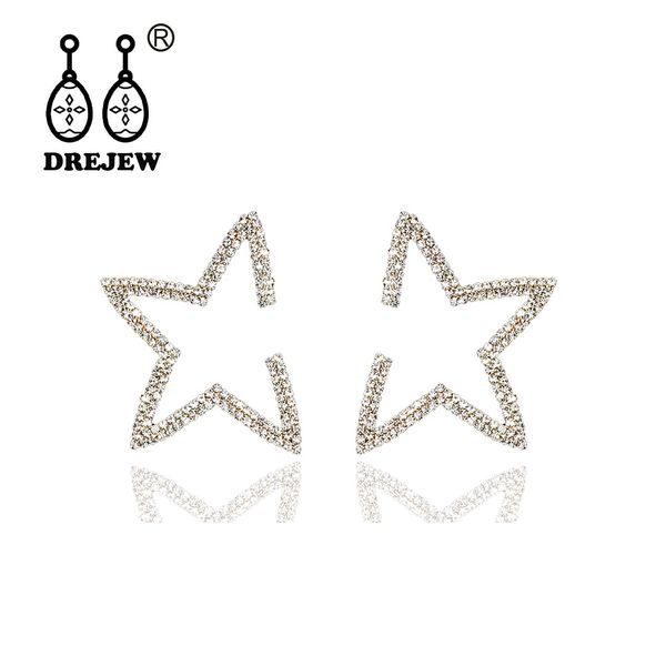 drejew luxury big gold silver rhinestone star christmas dangle earrings korean 925 alloy drop earrings for women jewelry he186
drejew luxury big gold silver rhinestone star christmas dangle earrings korean 925 alloy drop earrings for women jewelry he186