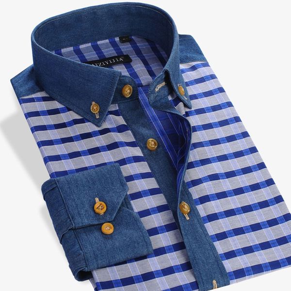 100% cotton patchwork men plaid long sleeve shirts thin soft work button-down collar regular fit smart casual shirt, White;black
100% cotton patchwork men plaid long sleeve shirts thin soft work button-down collar regular fit smart casual shirt, White;black