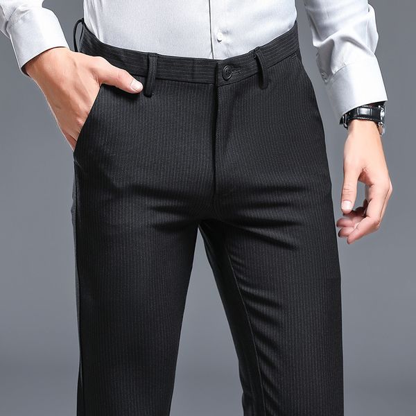 spring casual social business streetwear men suit pants korean slim stretch striped trousers autumn fashion wedding men's pants, White;black
spring casual social business streetwear men suit pants korean slim stretch striped trousers autumn fashion wedding men's pants, White;black