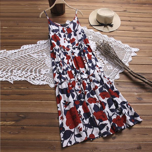 2019 new ladies dress summer sling large pendulum colorful floral print loose boho dress beachwear vacation dresses, Black;gray
2019 new ladies dress summer sling large pendulum colorful floral print loose boho dress beachwear vacation dresses, Black;gray